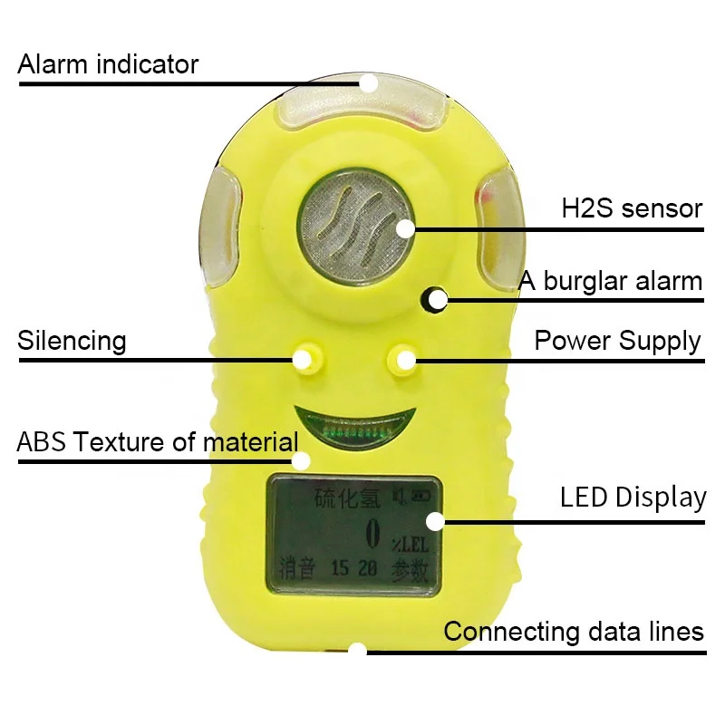 Factory price Portable cl2 detection instrument chlorine Gas Detector alarm