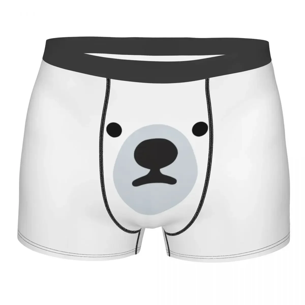 Men Polar Bear Lovers Boxer Shorts Panties Mid Waist Underwear Cartoon Male Printed S-XXL Underpants