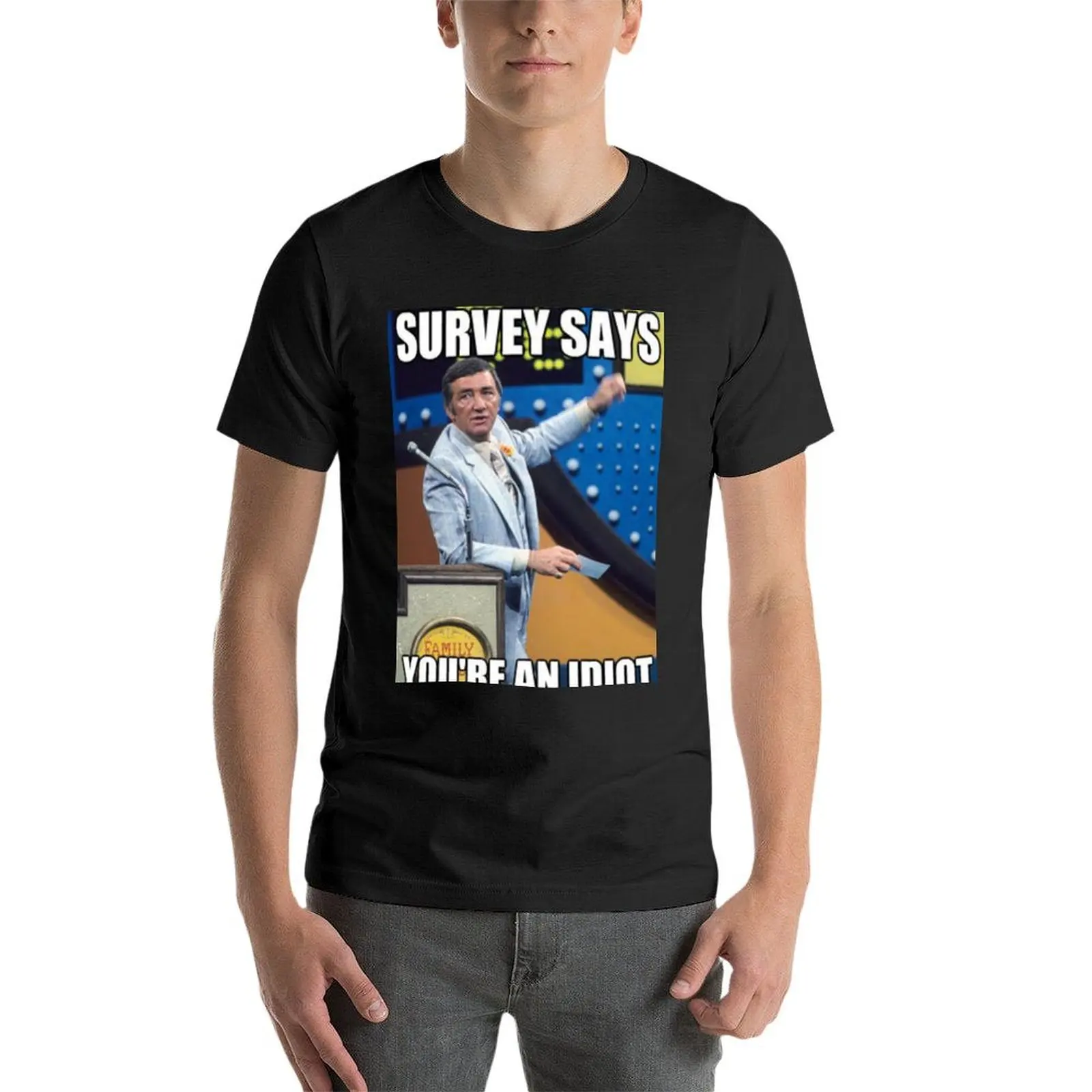 Umfrage sagt, Sie sind ein idiot T-Shirt Sommer Tops Jungen Tier druck T-Shirts für Männer Grafik