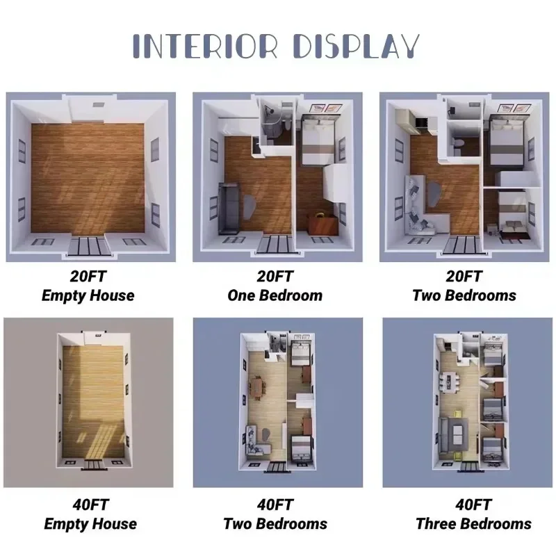 Innovative Foldable House Container House 20/40ft Expandable Villa Prefab W/ Insulated Walls Toilet Outdoor