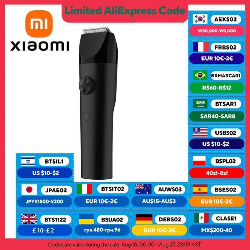 

Машинка для стрижки волос XIAOMI MIJIA, срок службы батареи 180 минут, водонепроницаемое керамическое лезвие с титановым покрытием IPX7, профессиональные парикмахерские машинки для стрижки волос для мужчин