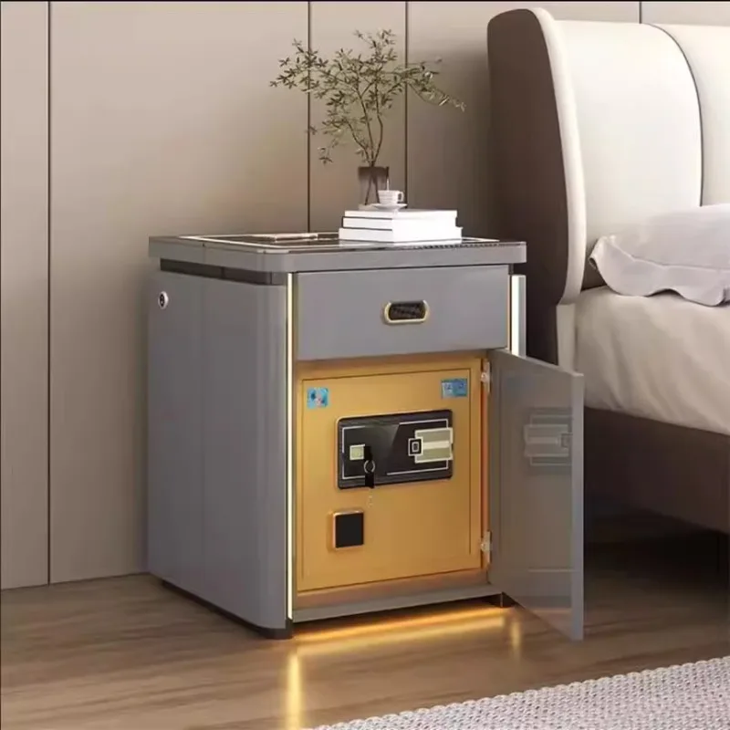

Smart bedside table, safe, integrated household four-pump multi-function wireless audio, facial recognition, fingerprint safe
