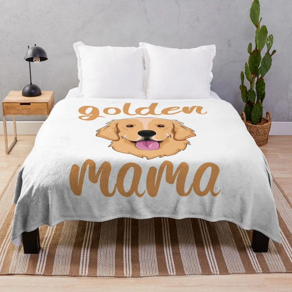 

Golden Retriever Mom Throw Blanket Tourist For Sofa Thin Custom Travel Blankets