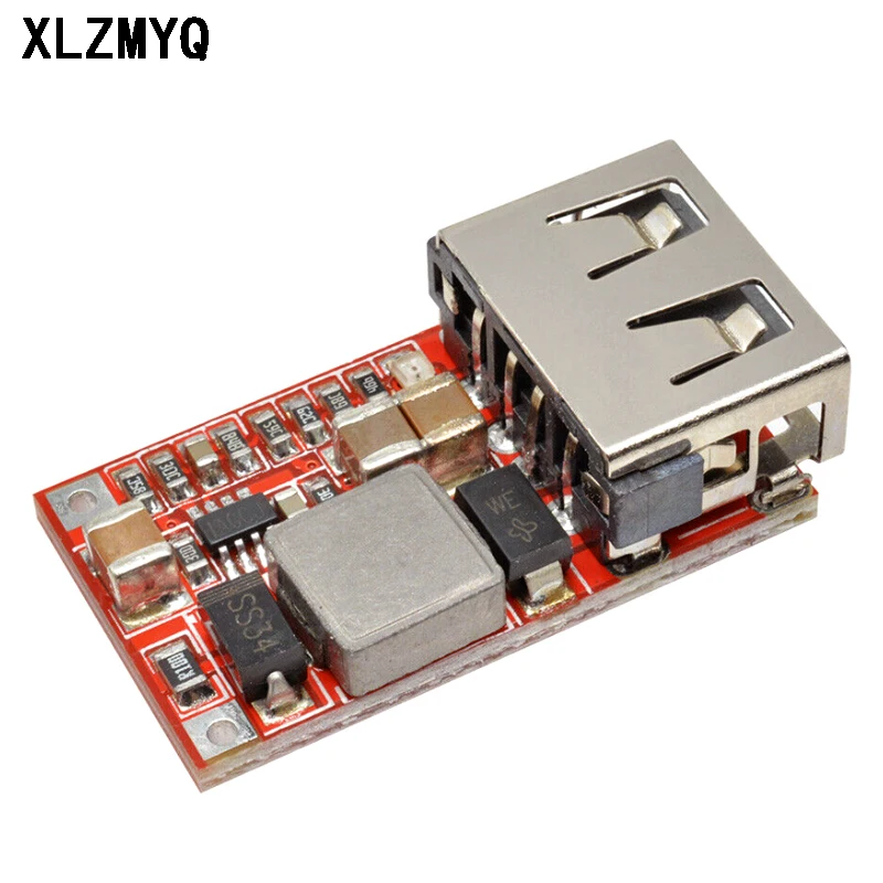 5pcs Buck Module DC 6-20V 12V/24V To 5V USB Output Charger Step Down Power Supply Mini DC-DC Step-Down Adjust Buck Converter