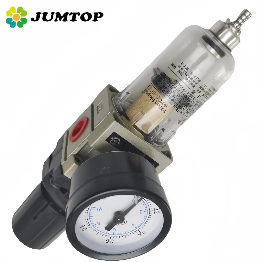 

Dental Pneumatic Filter Air Treatment Unit Pressure Regulator Compressor Reducing Valve Oil Water Separation AFR2000 Gauge