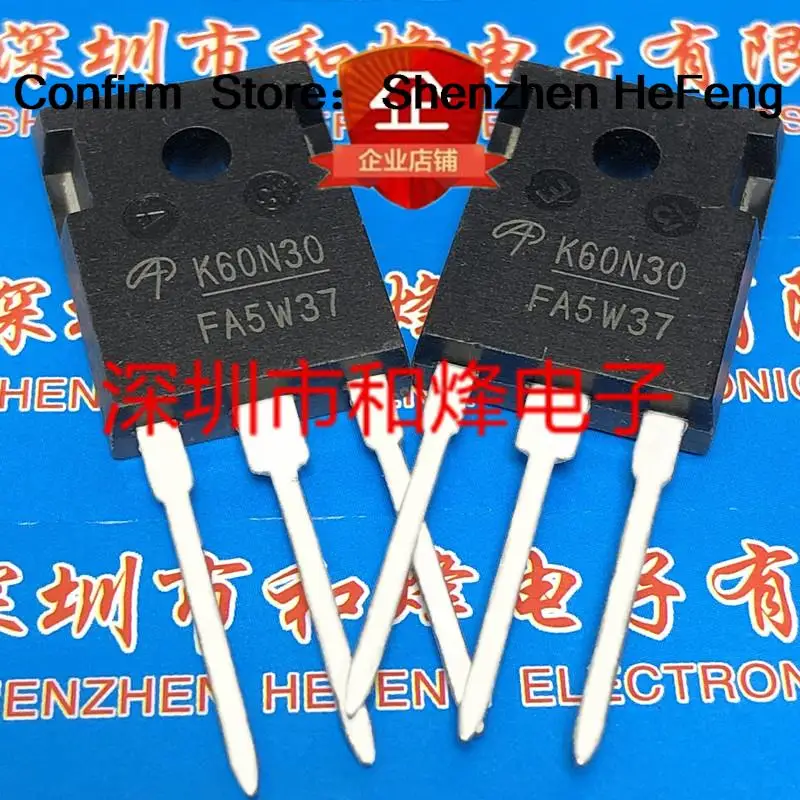 5PCS-10PCS K60N30 AOK60N30  TO-247 300V 60A   NEW AND ORIGINAL Fast Shipping Quality