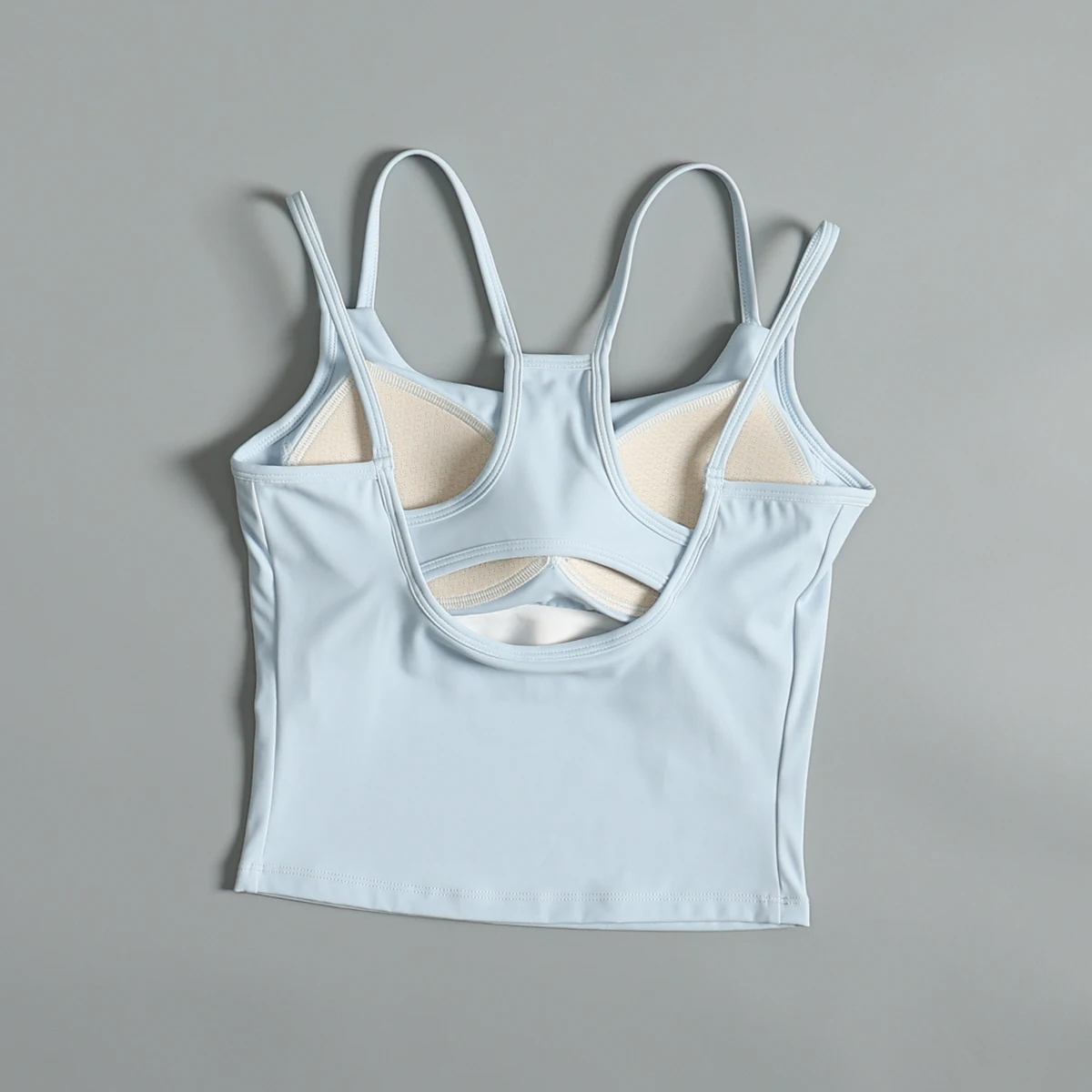 Sports lingerie women's summer breathable sexy beautiful back yoga bra integrated running shockproof fitness vest wear outside