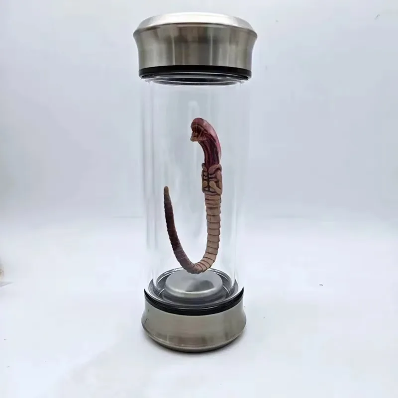 1/6 Scale Facehugger Chestburster Alien Jar Xenomorph Specimen Embryo Glass Jar Movie Prop Replica Home Decor Desktop Crafts