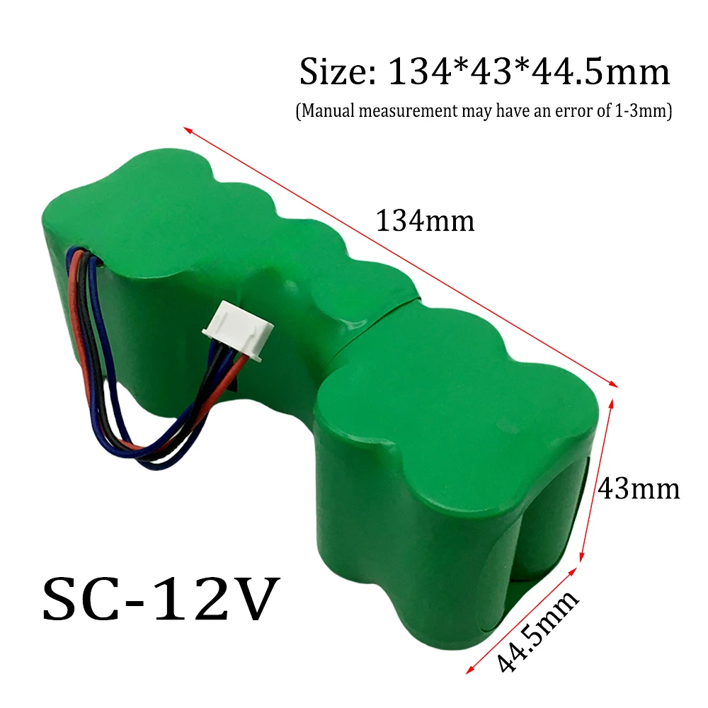 12V 3000mAh High Quality Battery Suitable for Ecobos Deebot DE33 DE35 DE55 DE5G DD35 DM87 DM88 DG716 Robot Vacuum Cleaner