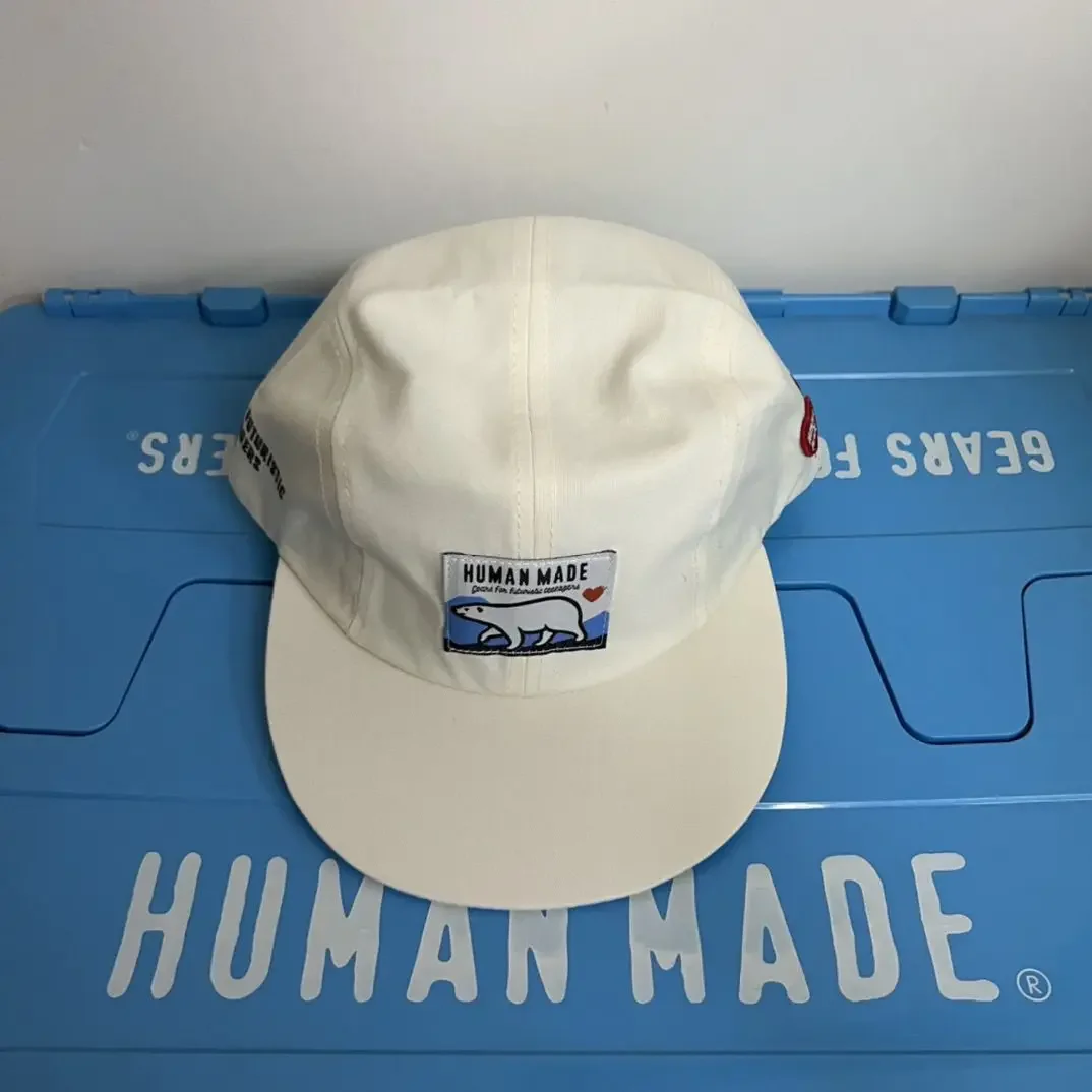 HUMAN MADE 6 Panel Cap Heart Embroidery Cotton Twill Streetwear Hat Unisex Adjustable Japanese Daily Gift