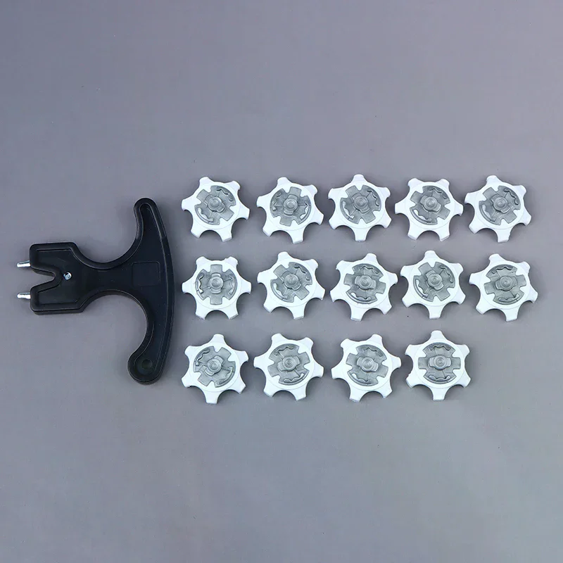

14 Golf Shoe Studs + 1 Wrench Quick-twist Replacement Studs For Durable And Thin Golf Shoe Studs Golf Accessories