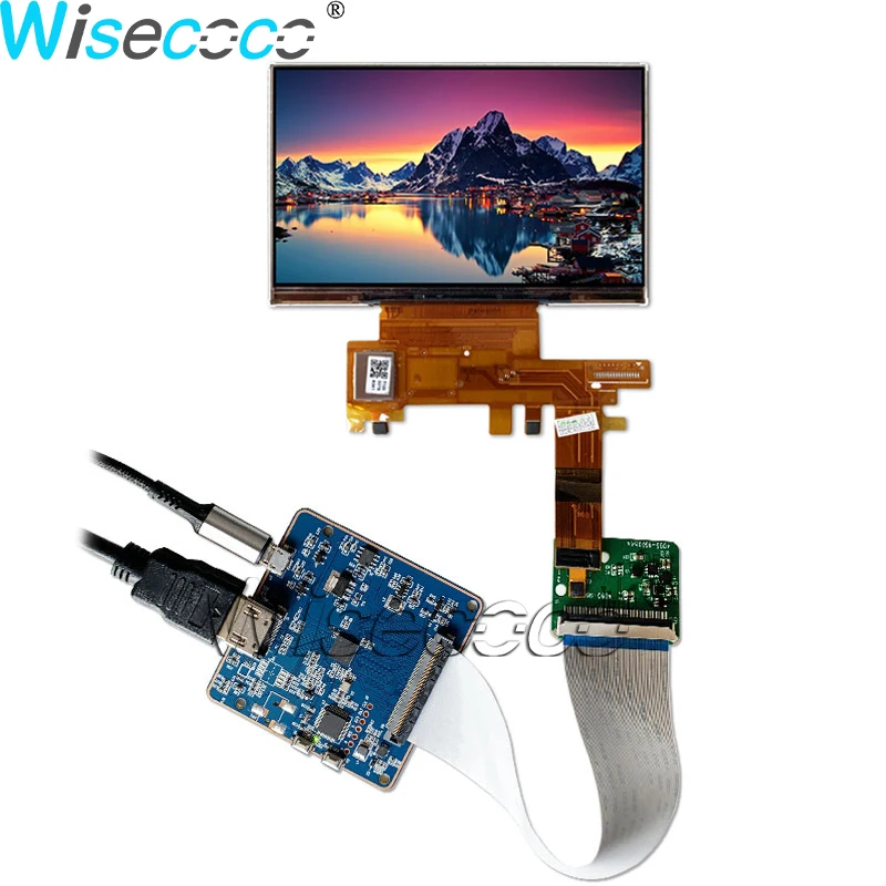 5 Inch OLED Screen Wisecoco Display 960*544 QHD AMOLED LCD Panel MIPI 40 PIN Driver Board Controller D53E6EA8933 IC AIDA64 Game