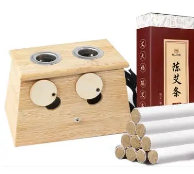 

Wooden bamboo moxa sticks physical therapy health moxibustion box wooden general body moxibustion family moxa sticks fumigation