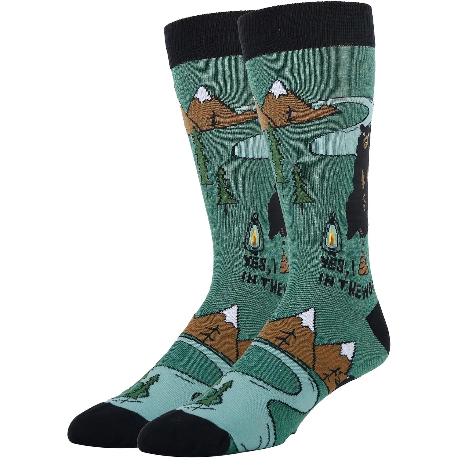 

Men’s Funny Novelty Animal Crew Socks, Crazy Fun Saying Silly Cotton Dress Socks Gift