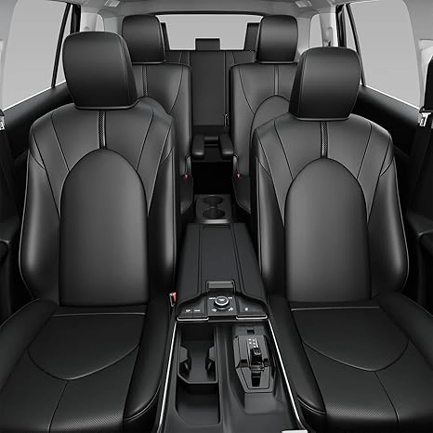 Car Special Seat Covers 7 seats For Toyota Highlander 2024 2025 Grand Highlander Waterproof leather Cushion Car Seat Cover