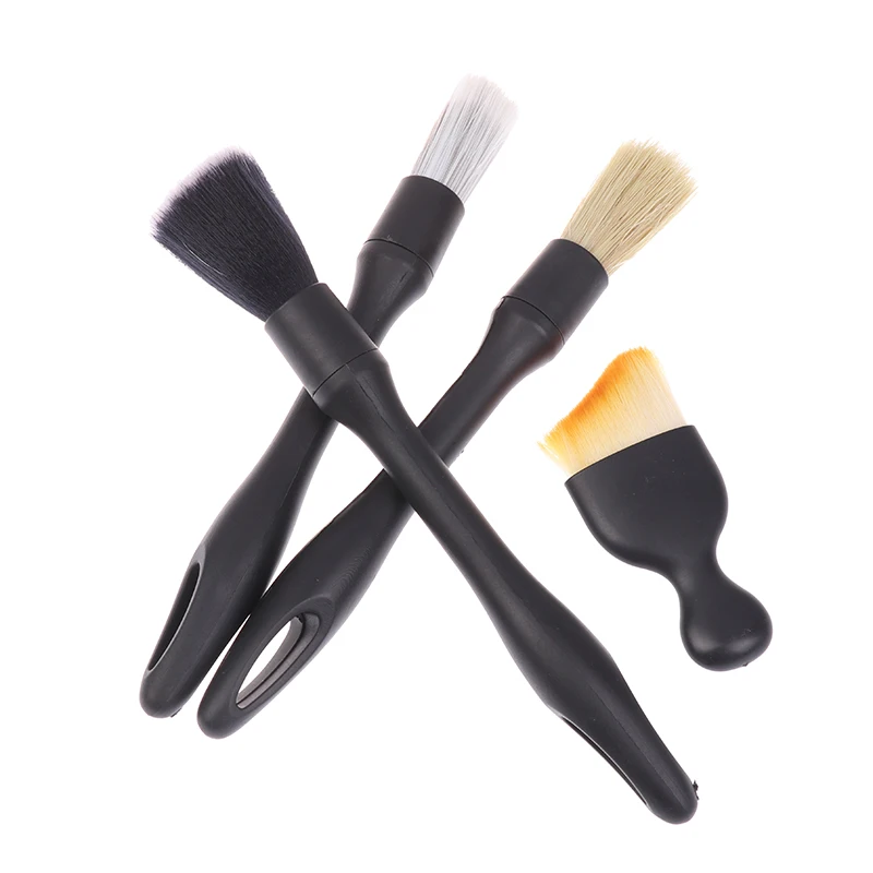 4/5PCS Air Conditioning Vent Clean Crevice Sweep Dust Duster Auto Interior With Brush Car Wash Tool Set Car Detailing Brush Set
