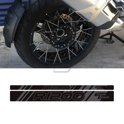 For BMW R1200GS Adventure 2006-2021 Triple Black Edition Motorcycle Front/Rear Wheel Reflective Decal