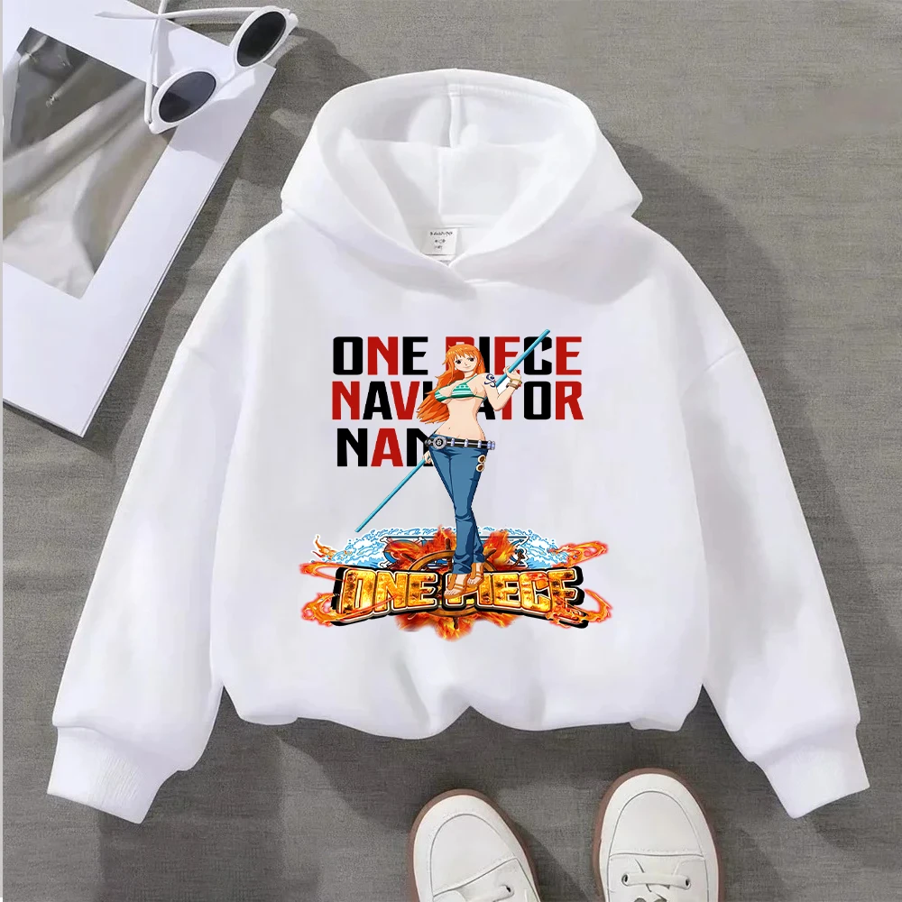 Bluza dziecięca One Piece Vinsmoke Sanji z nadrukiem anime, codzienna bluza dla chłopców i dziewcząt, bluza z postacią z kreskówki dla dzieci.