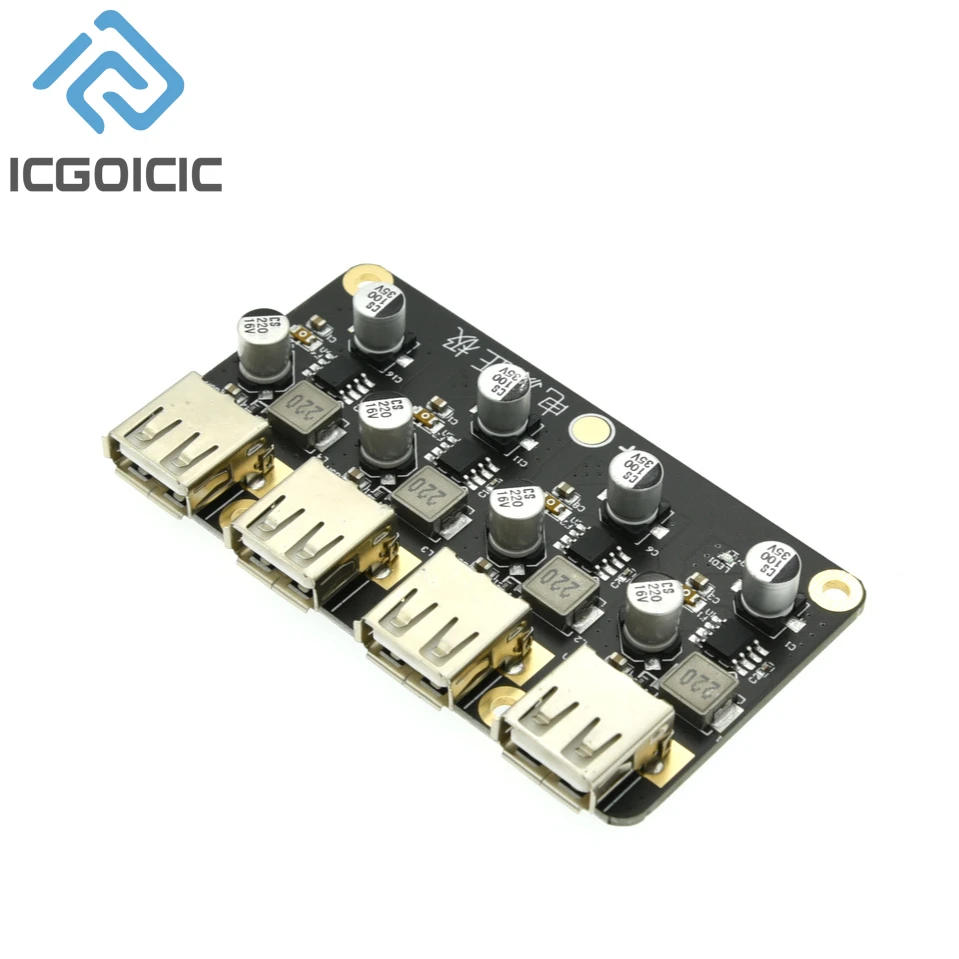 Module de charge rapide à 4 canaux 12V 24V vers QC3.0, carte de charge pour téléphone portable