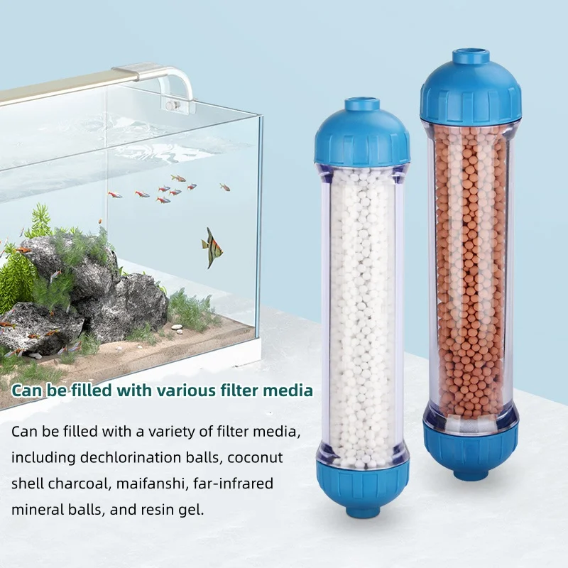 1PC T33 Water Filter Cartridge Housing DIY Empty Shell Water Purifier 1/4inch Transparent Filter Housing