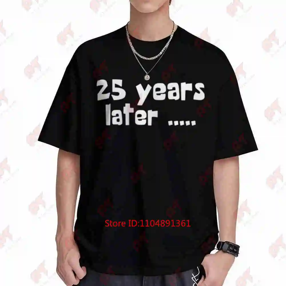 25th Birthday Millennial Born In 2001 Cartoon Short Sleeve Tee 100% Cotton T-Shirt