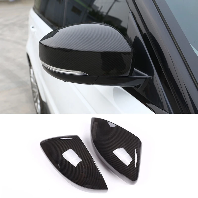 2Pcs For Tesla Model 3 2017-2022 Exterior Rear View Mirror Cover Trim Matt Black Car Rearview Mirror Cover Exterior Accessories