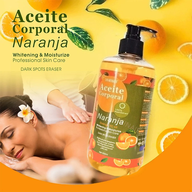 

Orange Oil Nourishes Body Facial Massage Essential Oil Brightens Skin Tone Shoulder Neck Open Back Skin Care Compound Oil