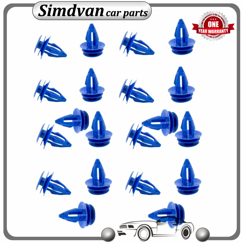 20/100x for Tesla Model S Lower B Landrover Pillar Interior Trim Panel Lining Blue Fastener Clips 1014969-00-A 101496900A