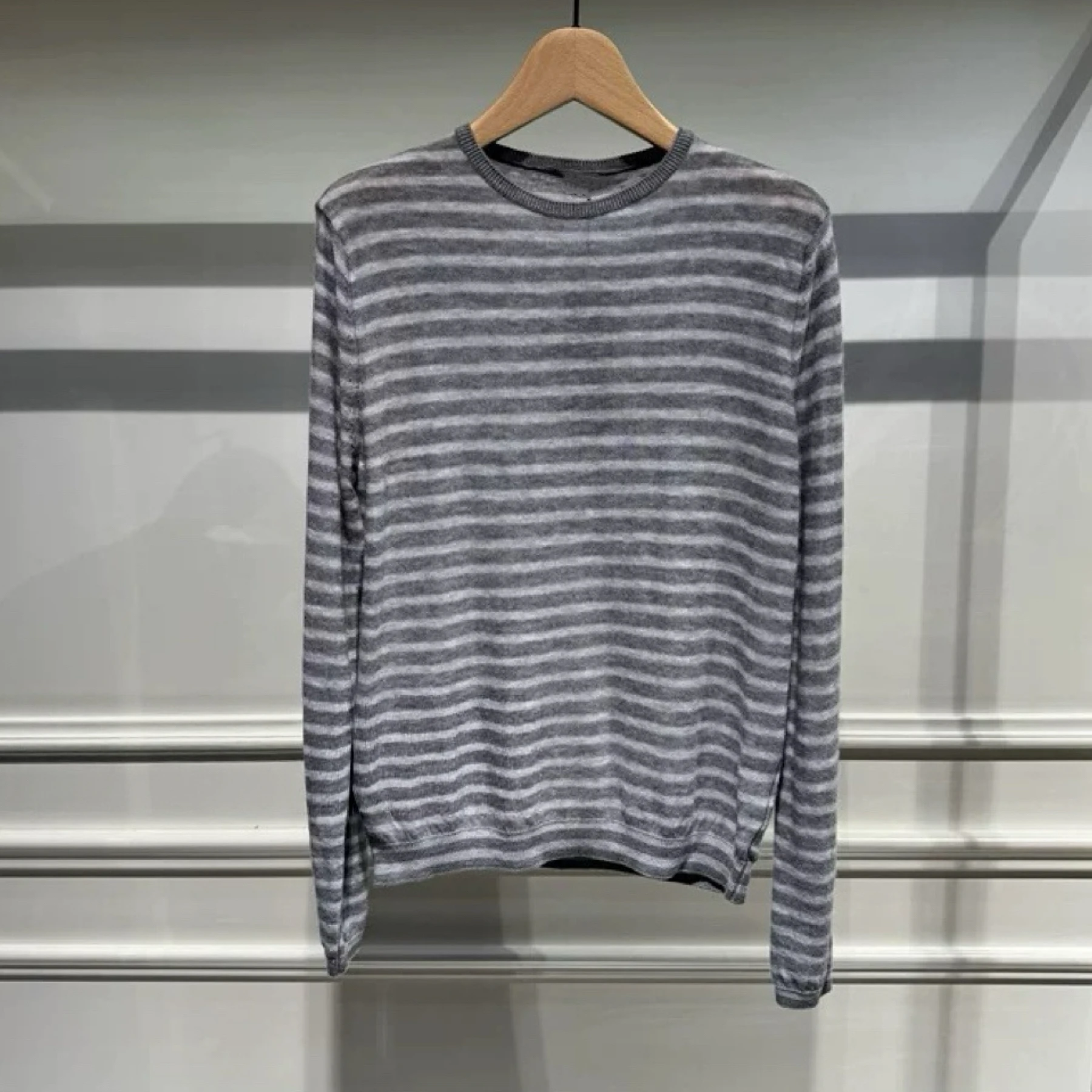 Limone Cheese Autunno Inverno Base in lana lavorata a maglia irt Casual rotondo Ne a righe da donna Slim Fit Lungo Sve Pendolarismo Sle