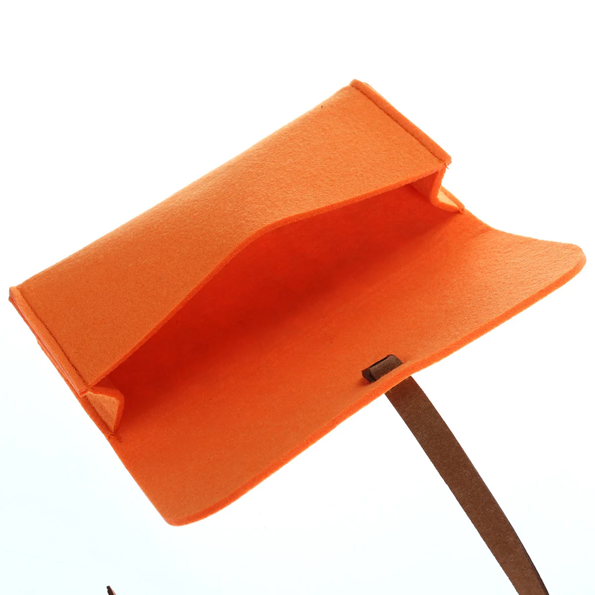 

Felt Glasses Storage Case Orange Portable Minimalism Style for Students Artists Calligraphers Architects Designers