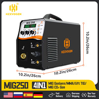 HZXVOGEN MIG Welding machine Semi-Automatic Argon Welding 4 in 1Tig Mig Mini Welding Inverter MIG-250 160 A Machine Welder