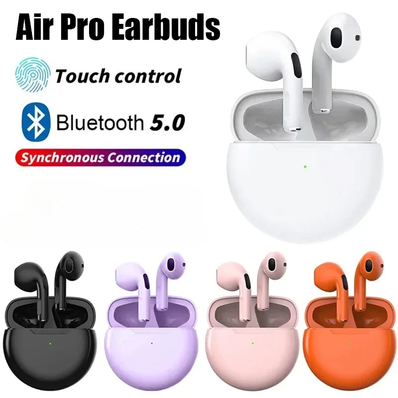 Pro6 Bluetooth Headphones Wireless Earphones Wireless Earbuds Stereo Sport Waterproof Headset Microphone for Xiaomi Smart Phones