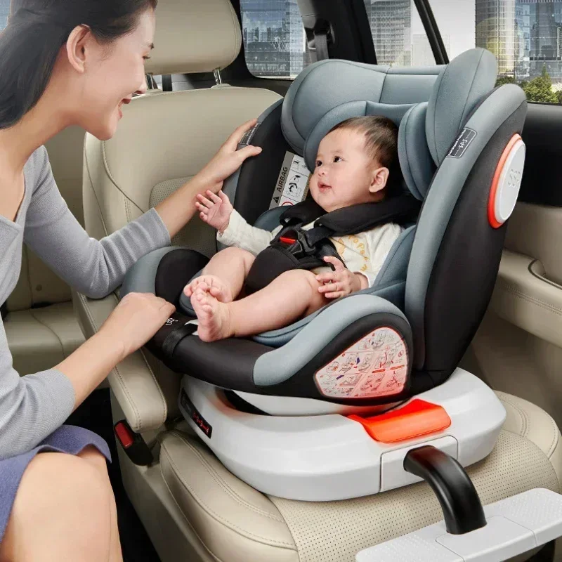 Seggiolino auto per bambini 360 °   Seggiolino di sicurezza per bambini per auto girevole Seggiolino per auto di sicurezza per bambini con interfaccia rigida ISOFIX rinforzata con supporto