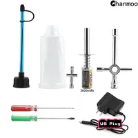 RC Nitro 1800 3600mAh Starter Glow Plug Igniter Kit Tool Fuel Bottle Combo for 1/8 1/10 RC Car Nitro Engine Power Redcat HSP