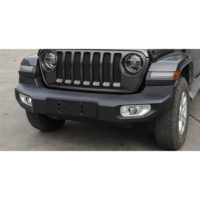 Embellecedor de decoración para lámpara antiniebla delantera de coche, juego de pegatinas plateadas para cubierta de luz de niebla para Jeep Wrangler Jl 2018, accesorios exteriores (paquete