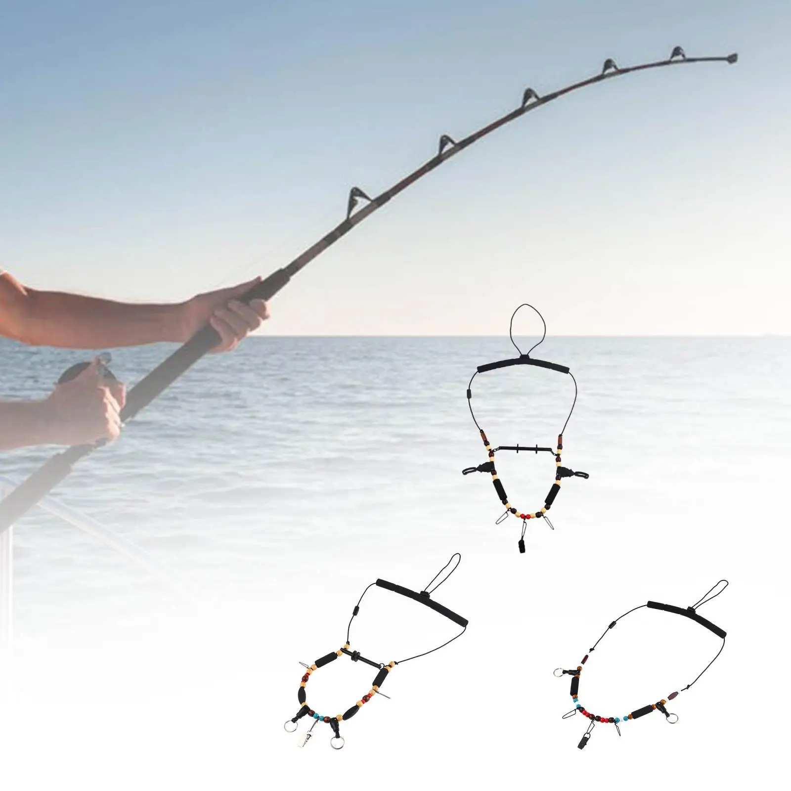 منظم تخزين حبل الصيد قلادة معلقة قلادة صيد السمك