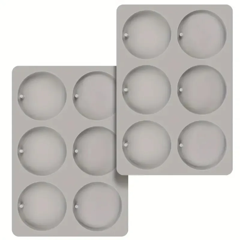 

Плоские круглые силиконовые формы для изготовления подсвечников, формы для подвесок круглой формы с отверстием для подвешивания для эпоксидной смолы DIY Craft