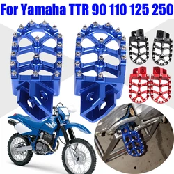 Dirt Bike Motorcycle Footrest Footpegs Foot Pegs Rest Pedal For Yamaha TTR90 TTR110 TTR125 TTR250 TTR 90 110 125 250 Accessories