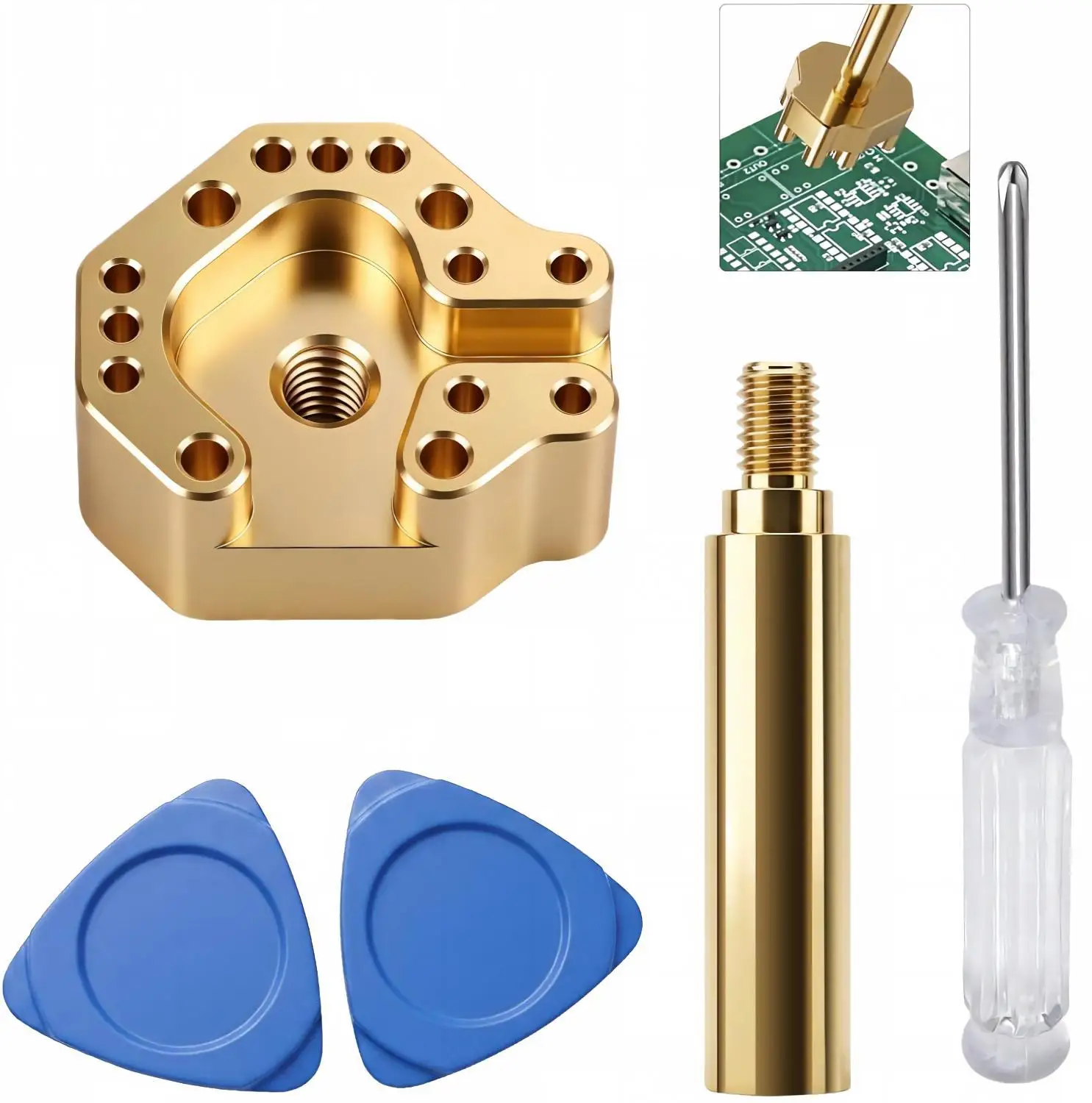Multi-hole Solder Iron Kit for PS4 PS5 Xbox One Series S/X Switch Joystick Module Replace Welding Iron Heads Through-hole Solder