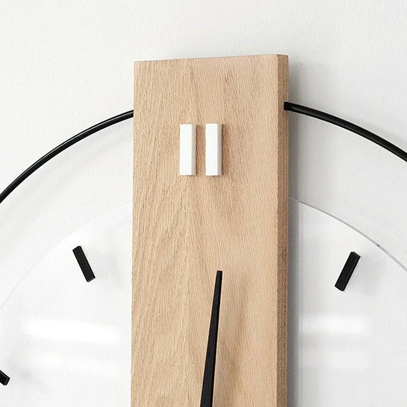 Living Room Wall Watch Interior Aesthetic Minimalist Restaurant Simple Nordic Clock Wall Interior Horloge Murale Home Decoration