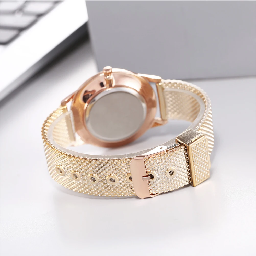 

Elegant Women Lady Wristwatch Delicate Alloy Design Adjustable Female Business Watch Lightweight Fashion Graceful Watch For