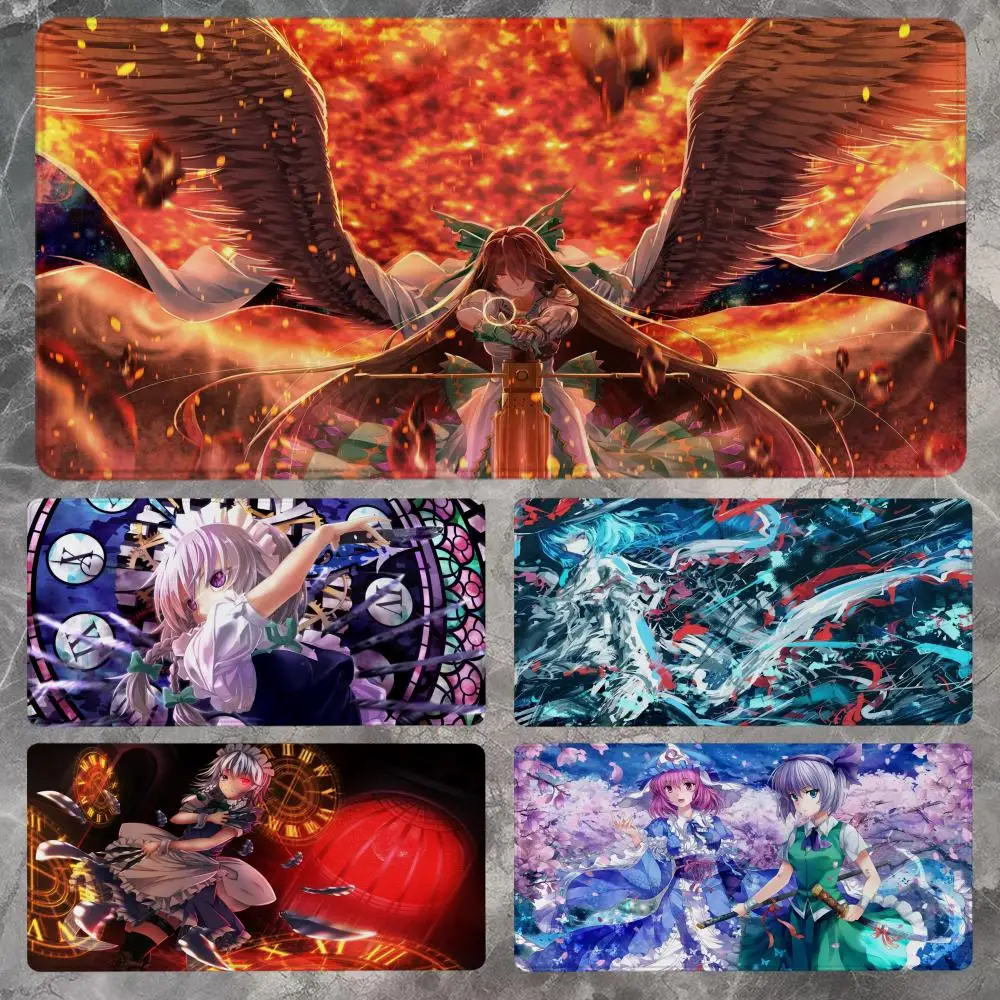 

Touhou Project Mouse Pad 90x40CM Non-slip Gaming Mousepad Gamer E-Sports Mouse Mat Game Mechanical Keyboard XXL Desk Mat