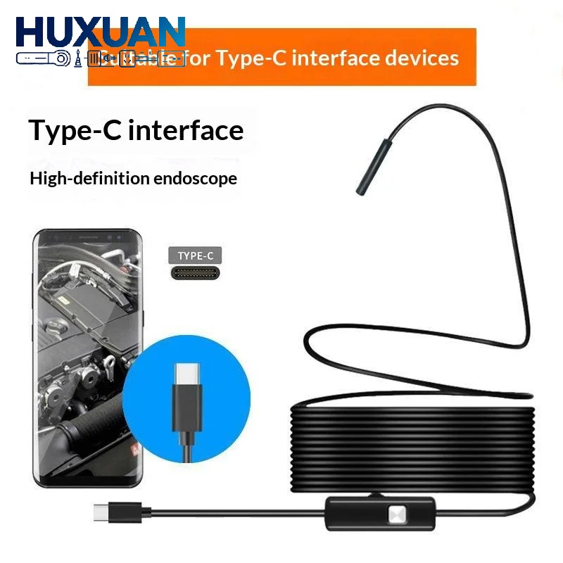 3 in 1 USB Endoscope 5.5mm HD Borescope Inspection Camera OTG Supported for Android Phone Home Wall Wiring Check