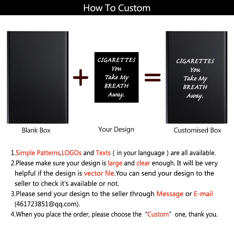 2024 NEW Arrival Black Creative Design Special Pattern Metal Aluminum Alloy Cigarette Case Box Custom LOGO DIY Gift For Man