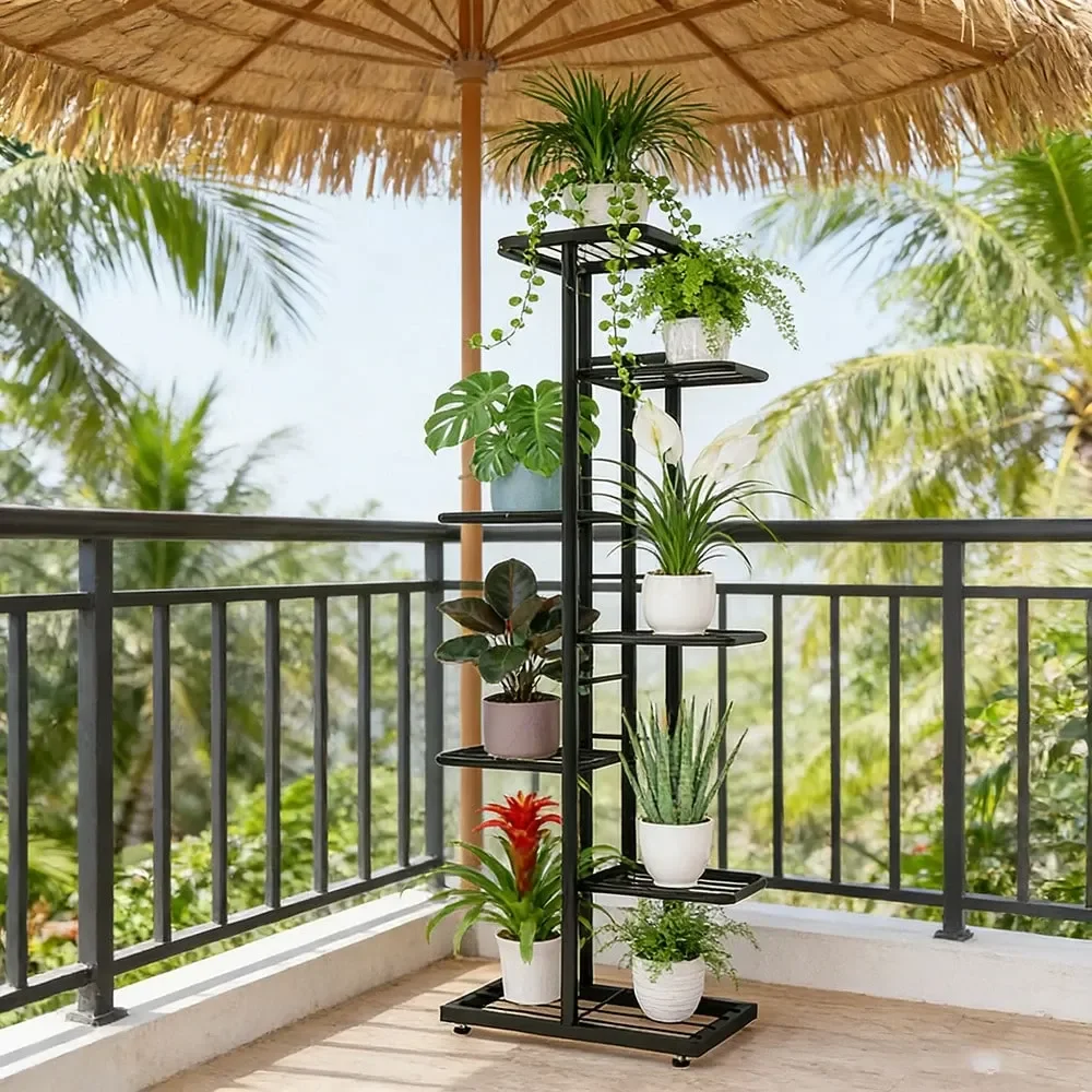 6 5 4 Tier Plant Stand Home Garden Decor Plant Storage Rack Creative Pot Organizer Stunning Design, Perfect For Indoor Outdoor D