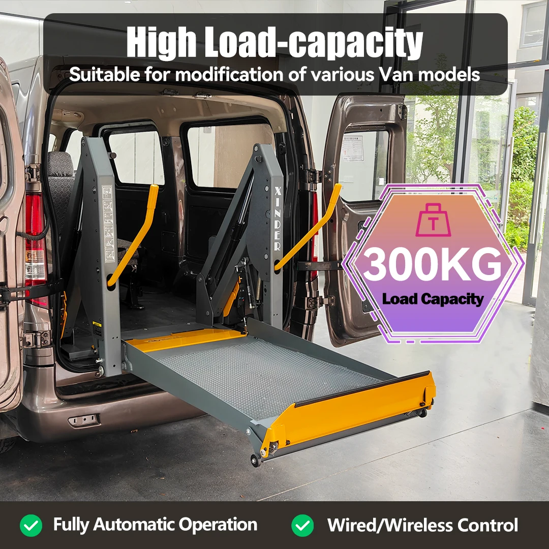Vehicle Retrofit Hydraulic Auto Wheelchair Users Lift up Platform Table for Car Van Bus Truck Disabled Handicapped People