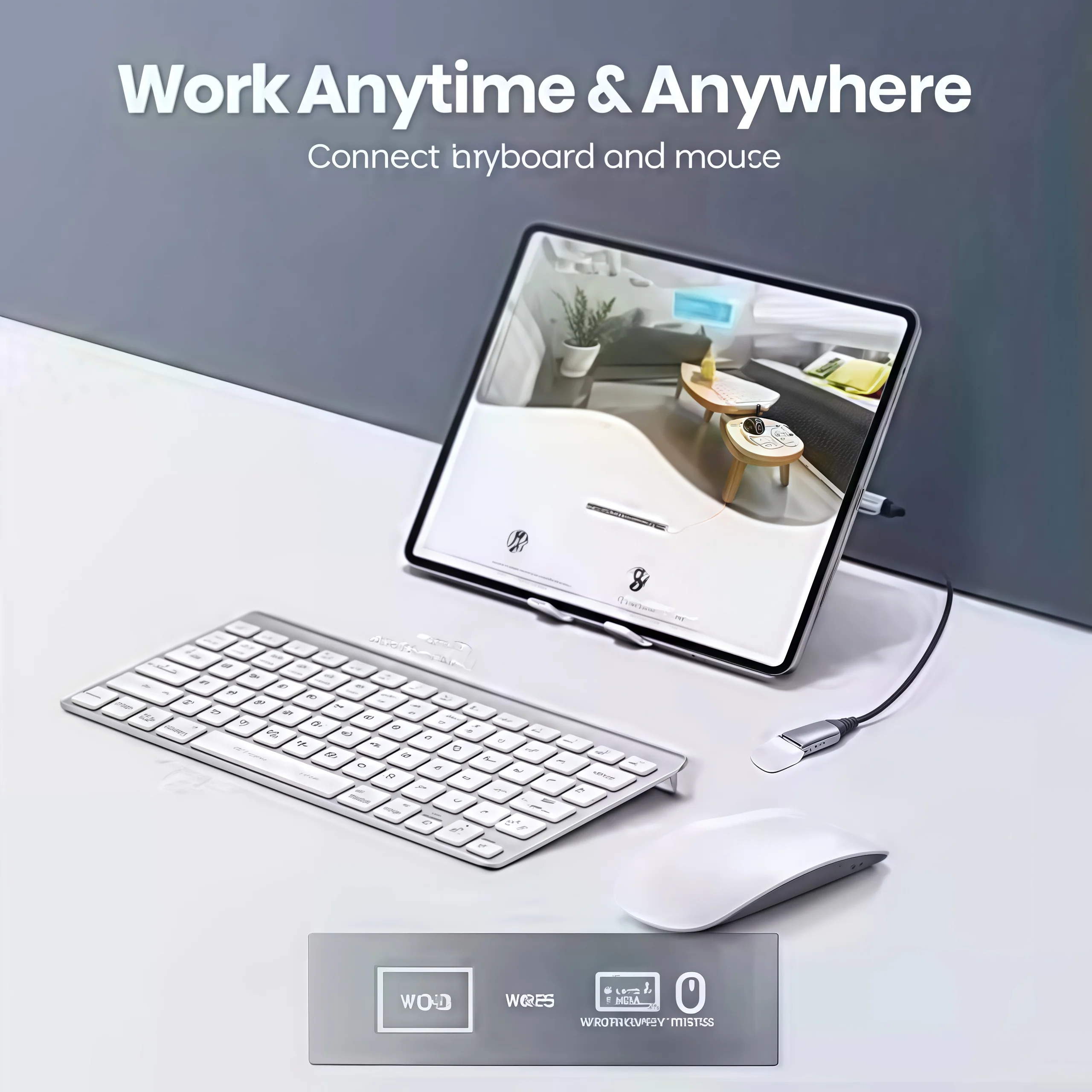 كابل محول USB C إلى USB A OTG من النوع C - سلك تمديد نقل البيانات عالي السرعة لمحرك فلاش لوحة مفاتيح الكمبيوتر المحمول والماوس