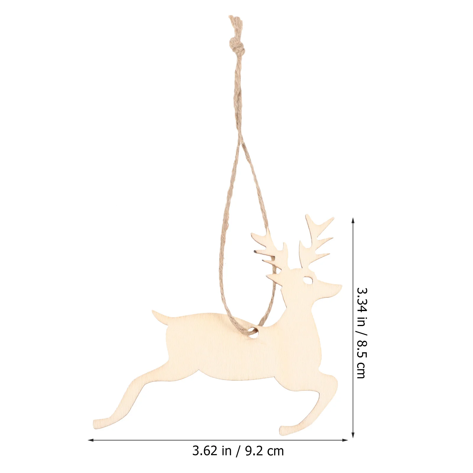 50 Stück Weihnachts-Holzscheiben-Ornamente, rustikale Feiertagsdekoration für Zuhause, Weihnachtsbaum, Party, hängender Anhänger, Holzhandwerk, Dekoration, Wind