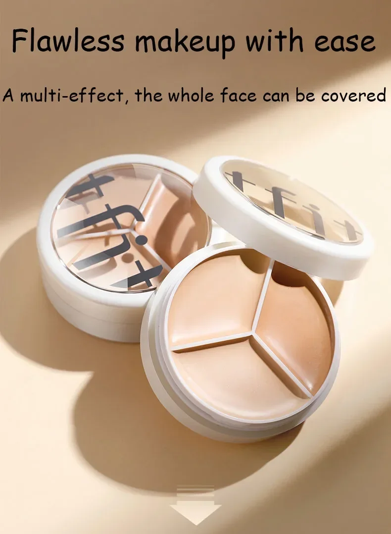 

tfit Three-Color Concealer To Cover Facial Spots Acne Marks And Acne Muscles Cosmetics Face Makeup