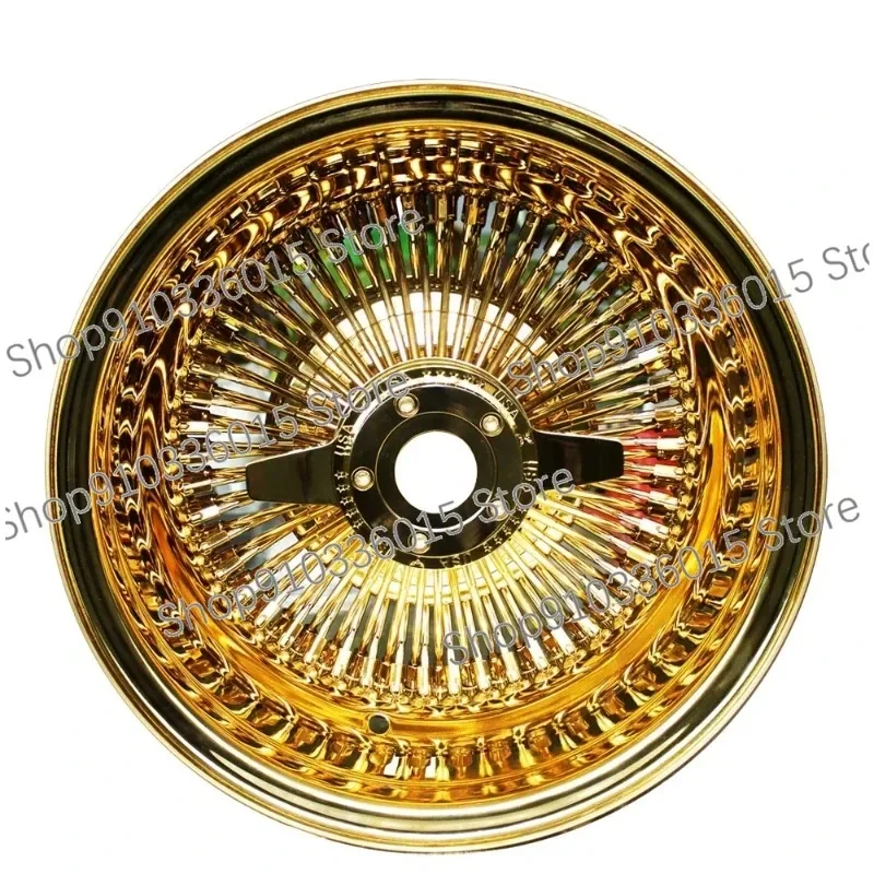 

13x7 Triple Gold Wire Wheel Come with Knock Off Adapter and Hammer